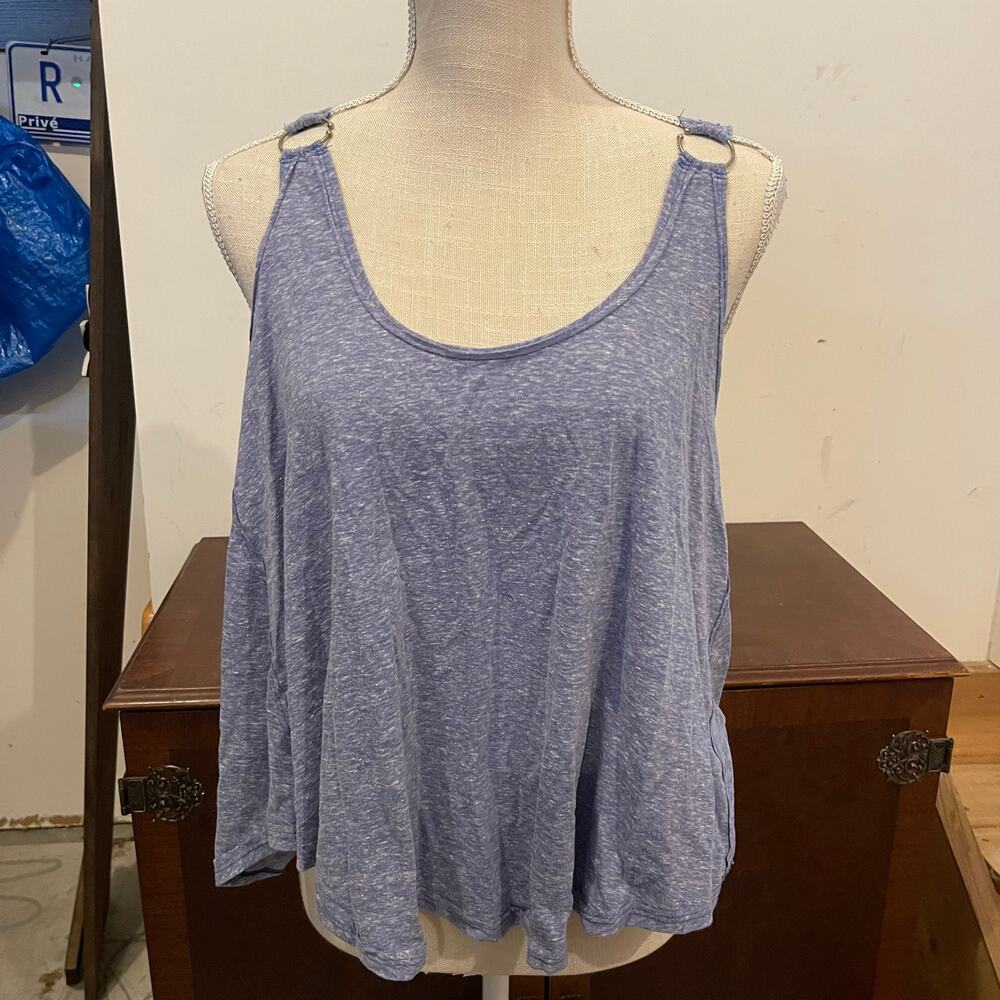 We the Free People Carly V-Neck Low Back Tank Top, L, NWT - Picture 3 of 9